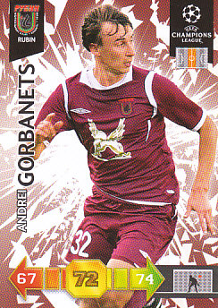 Andrei Gorbanets Rubin Kazan 2010/11 Panini Adrenalyn XL CL #277